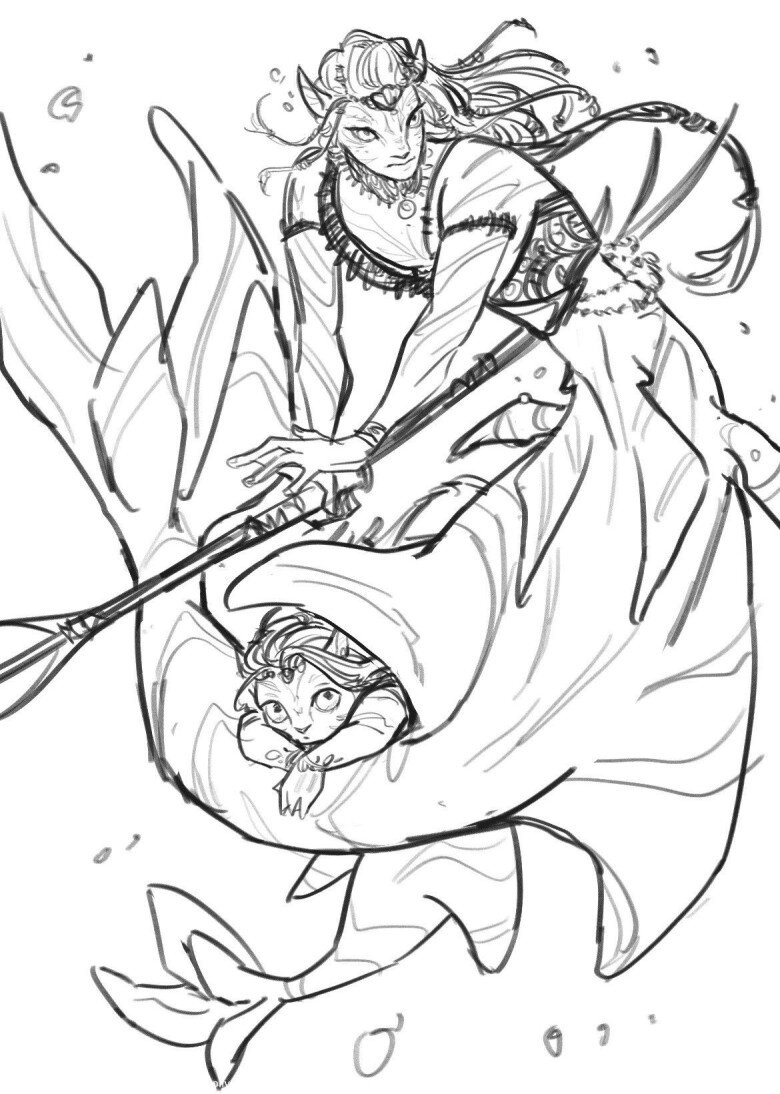 Tranh tô màu Avatar cho bé mầm non, khơi mở trí tưởng tượng qua thế giới kỳ ảo và sắc màu tự do - 12