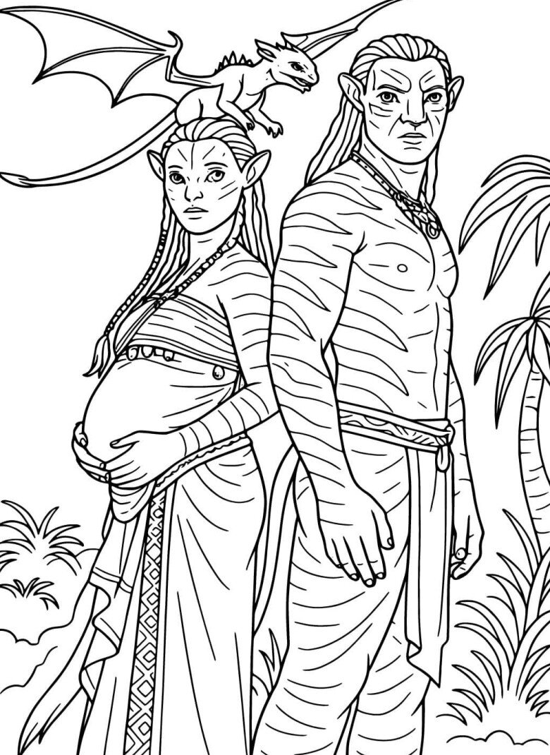 Tranh tô màu Avatar cho bé mầm non, khơi mở trí tưởng tượng qua thế giới kỳ ảo và sắc màu tự do - 2