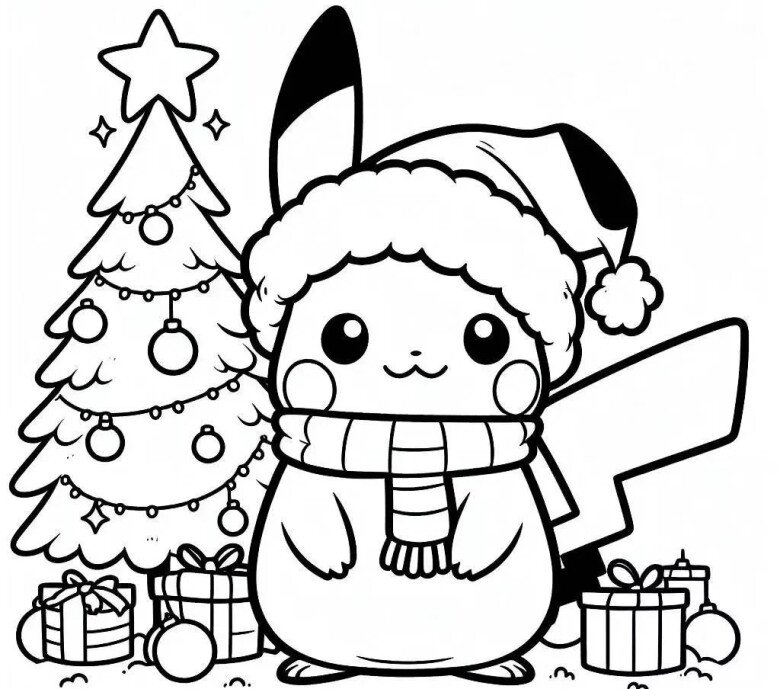 Cùng bé thỏa sức sáng tạo với tranh tô màu Pikachu dễ thương và vui nhộn - 17