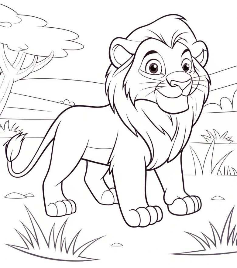 Cùng bé tô màu tranh vua sư tử Simba, nuôi dưỡng sáng tạo, EQ và giá trị đẹp trong tâm hồn trẻ - 19