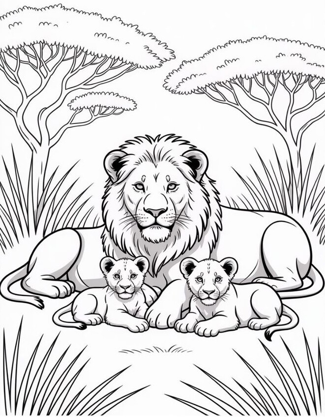 Cùng bé tô màu tranh vua sư tử Simba, nuôi dưỡng sáng tạo, EQ và giá trị đẹp trong tâm hồn trẻ - 7