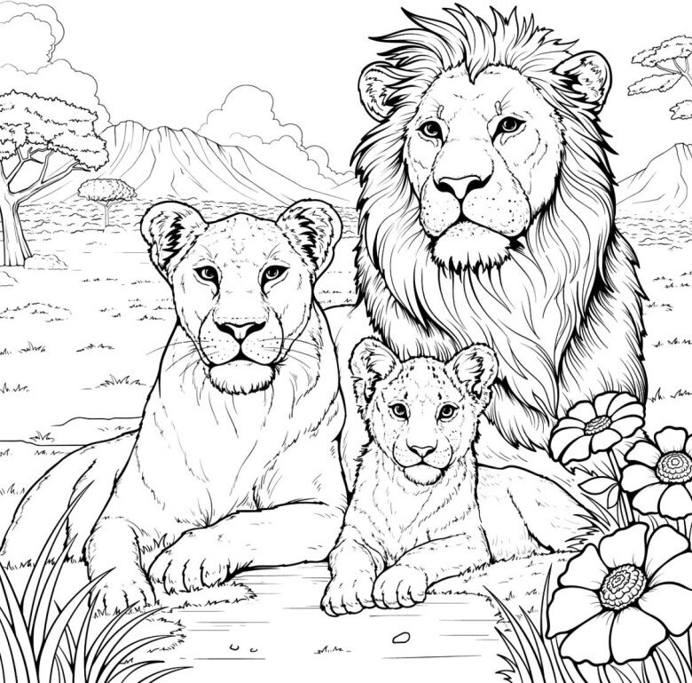 Cùng bé tô màu tranh vua sư tử Simba, nuôi dưỡng sáng tạo, EQ và giá trị đẹp trong tâm hồn trẻ - 6