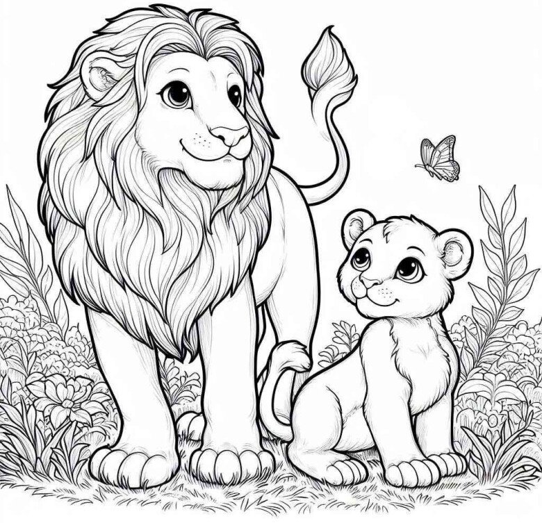 Cùng bé tô màu tranh vua sư tử Simba, nuôi dưỡng sáng tạo, EQ và giá trị đẹp trong tâm hồn trẻ - 3