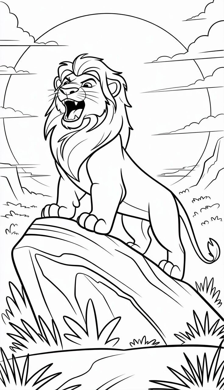 Cùng bé tô màu tranh vua sư tử Simba, nuôi dưỡng sáng tạo, EQ và giá trị đẹp trong tâm hồn trẻ - 16