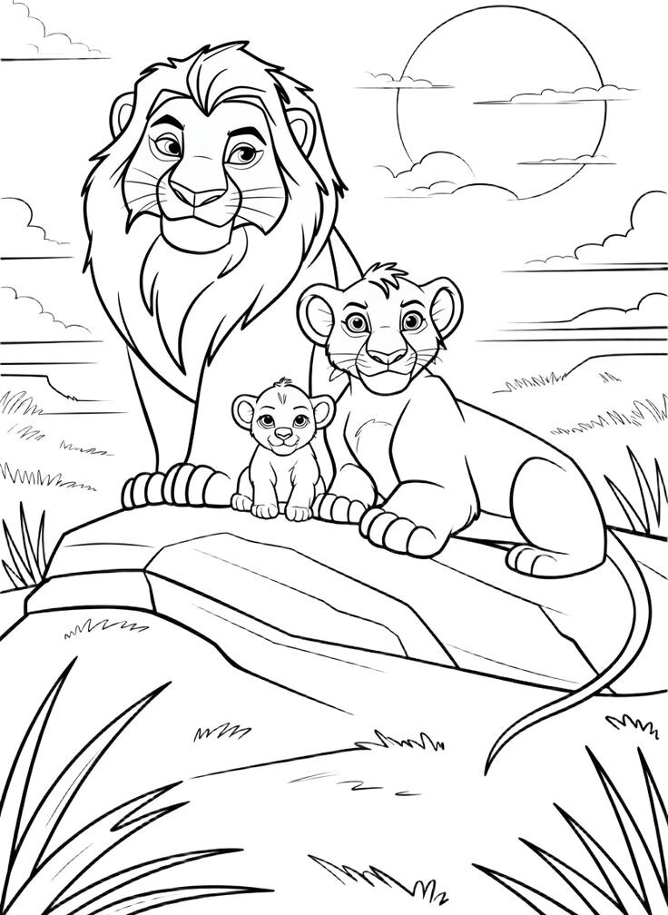 Cùng bé tô màu tranh vua sư tử Simba, nuôi dưỡng sáng tạo, EQ và giá trị đẹp trong tâm hồn trẻ - 14