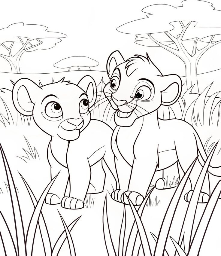 Cùng bé tô màu tranh vua sư tử Simba, nuôi dưỡng sáng tạo, EQ và giá trị đẹp trong tâm hồn trẻ - 13