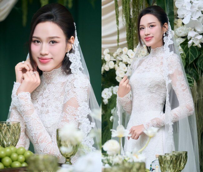 4 chiếc áo dài trắng đắt giá của &#34;dâu hào môn&#34; Đỗ Thị Hà  - 5