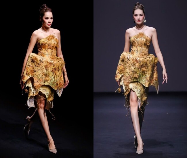 Lê Hoàng Phương làm first face, Hoàng Thùy khoe chân dài miên man trên sàn diễn Shanghai Fashion Week - 1
